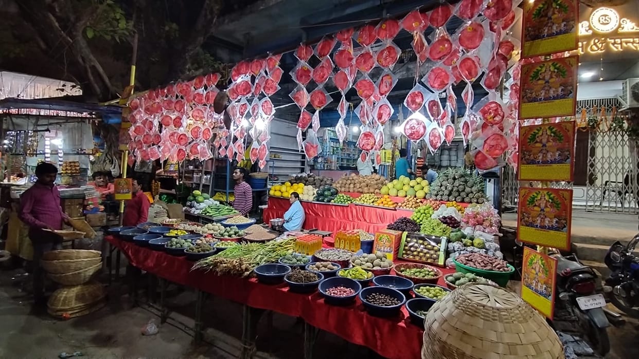 Shops decorated for Chhath festival, people busy shopping