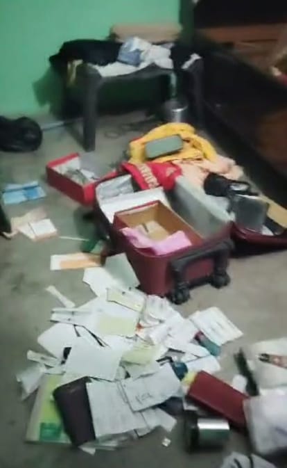 Thieves searched the house of ANM who went to get her son shaved