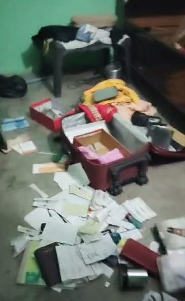 Thieves searched the house of ANM who went to get her son shaved