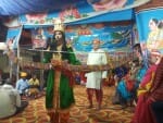बरहज के बरांव रामलीला में धनुष का खंडन करते प्रभु श्रीराम