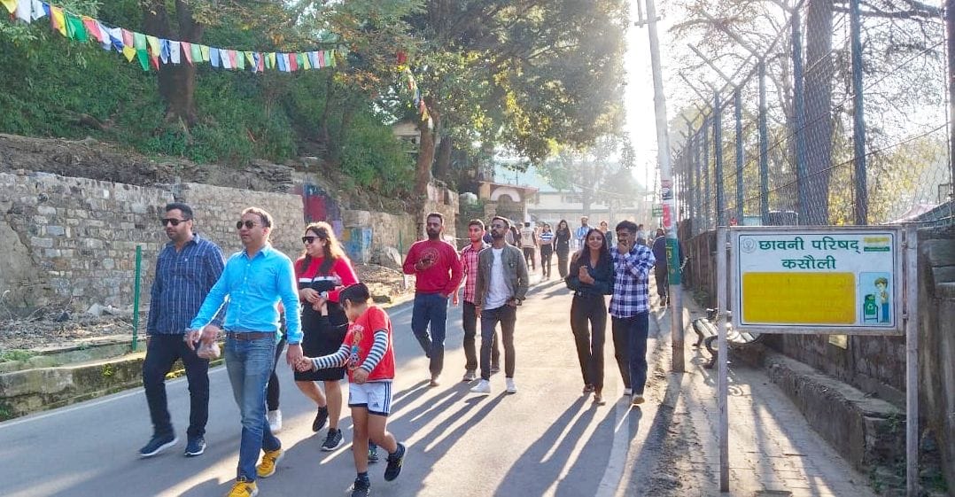 Kasauli is buzzing with tourists on weekends, Chail is empty