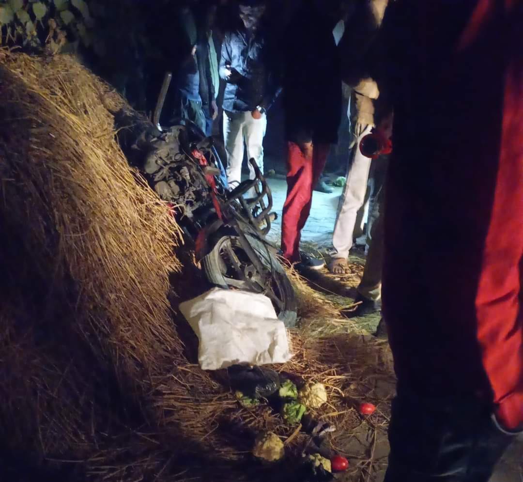Three youth riding a bike died after being crushed by an uncontrolled truck