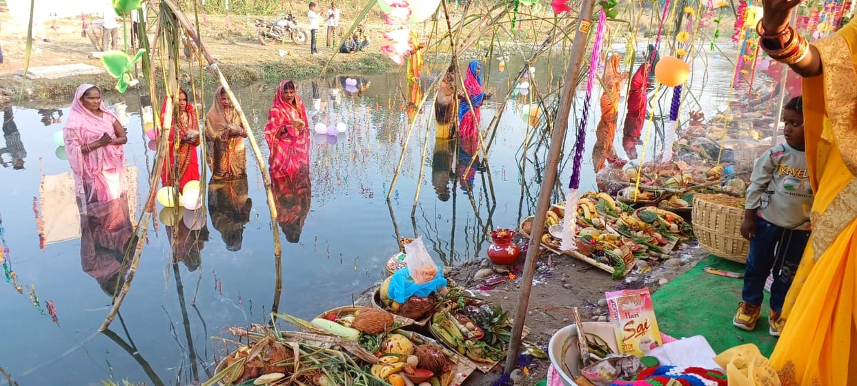 Chhath festival celebrated in Beas and Kunah Khad