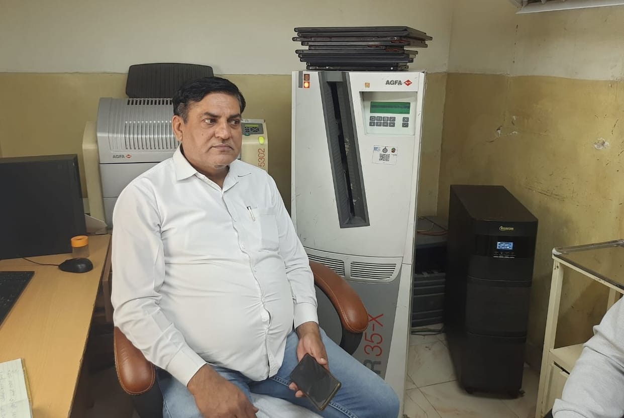 10 X-rays done in civil hospital, digital machine broke down