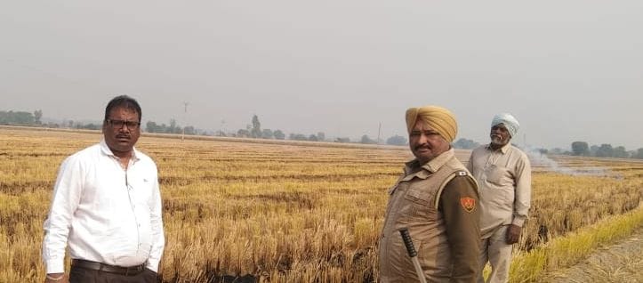 Stubble burnt at 20 places, case registered against 6 farmers