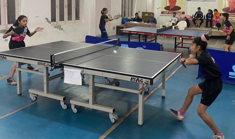 Players tried their tricks for the state level game Mahakumbh