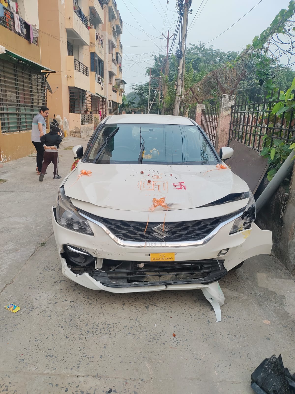 Gas pipeline burst due to car collision, gas supply to two hundred houses stopped