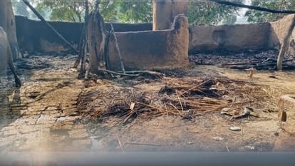 Fire breaks out in cattle shed, girl gets burnt while trying to save animals