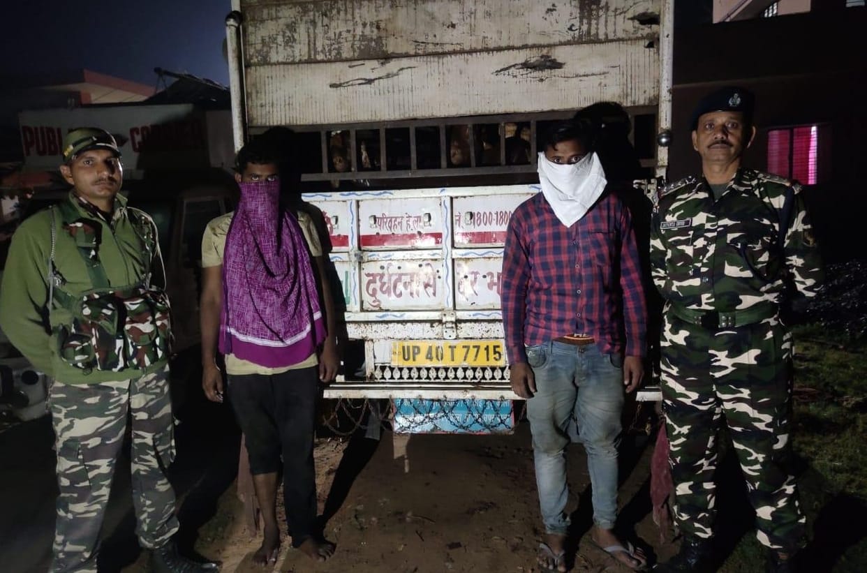 If they caught sight of the security personnel, they were caught, otherwise they would have crossed the border with the goats.