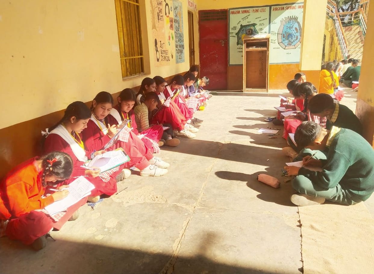 Sapna and Shivansh stand first in essay writing