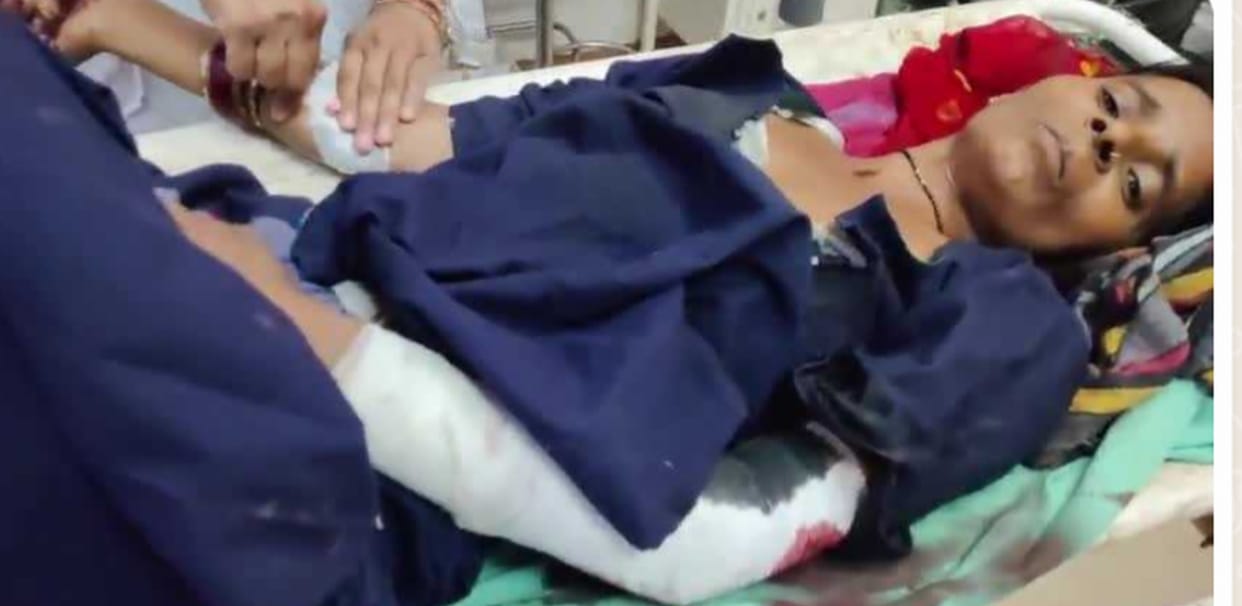 Woman hit by shrapnel under suspicious circumstances, later husband drank spray