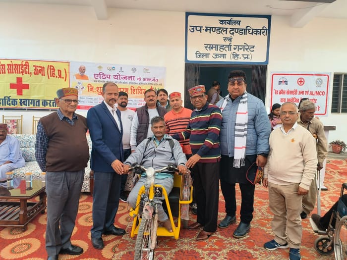 Ravindra's face lit up when he found a tricycle that was unable to walk