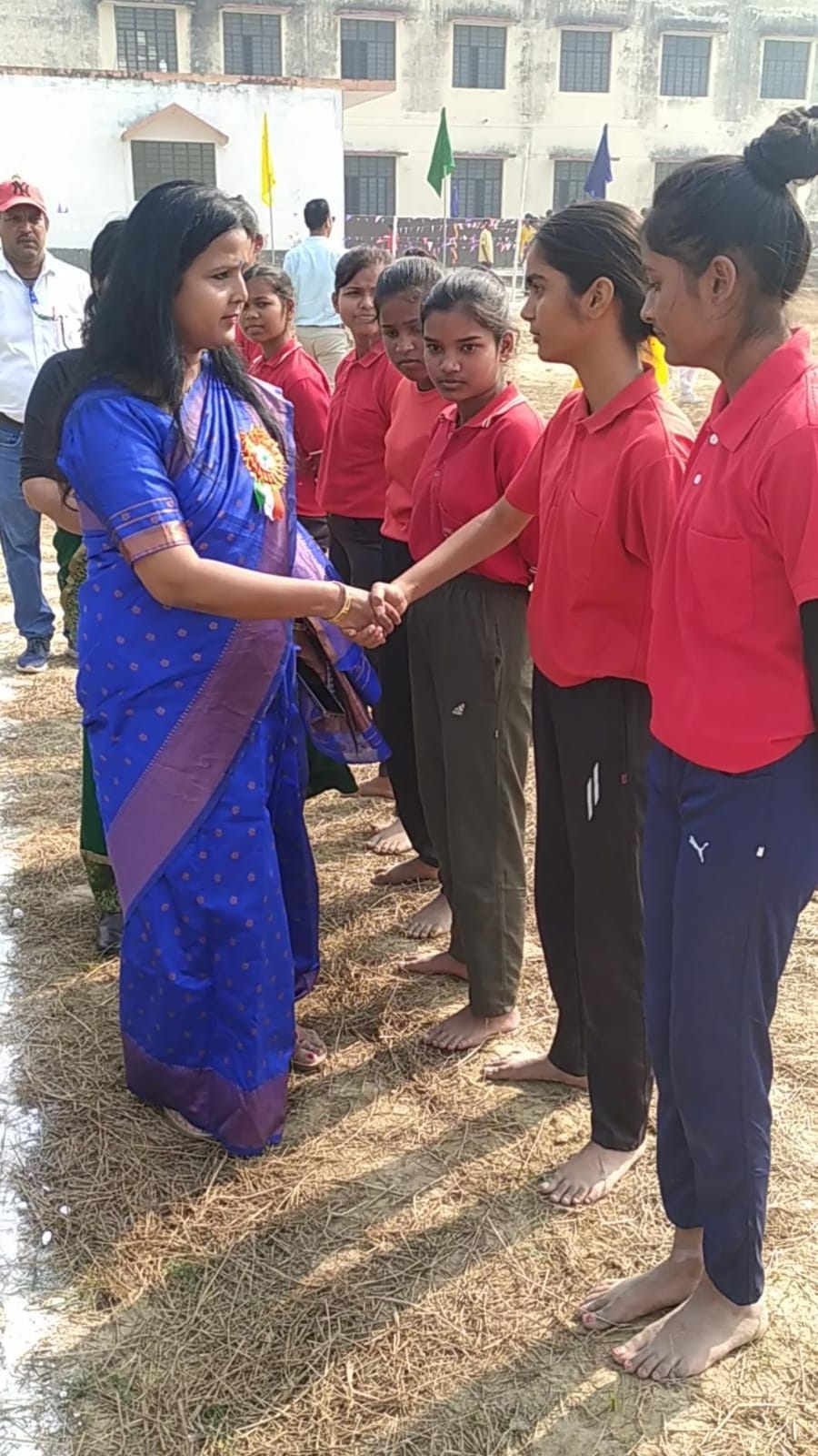 Children participated in the annual sports competition