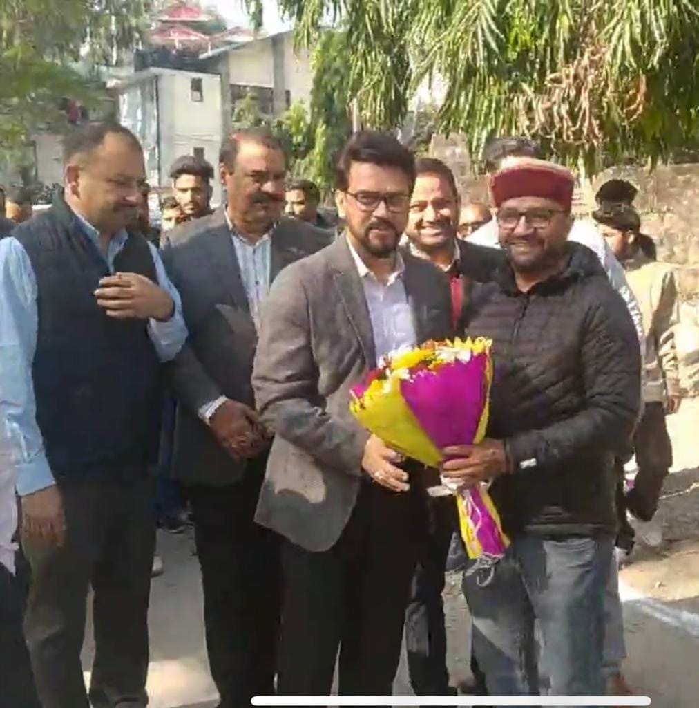 Union Minister Anurag Thakur angry over delay in development works