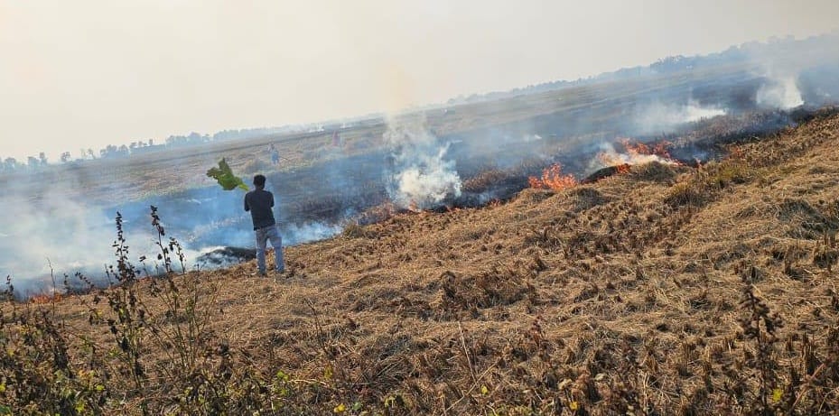 Case against 25 farmers for burning stubble, challan for 105 for disturbing peace