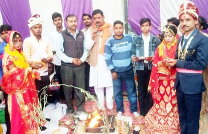 Dowry-free marriage of two girls