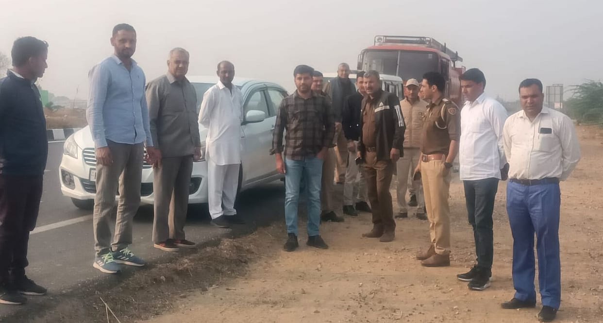 Flag march taken out in villages for not burning stubble