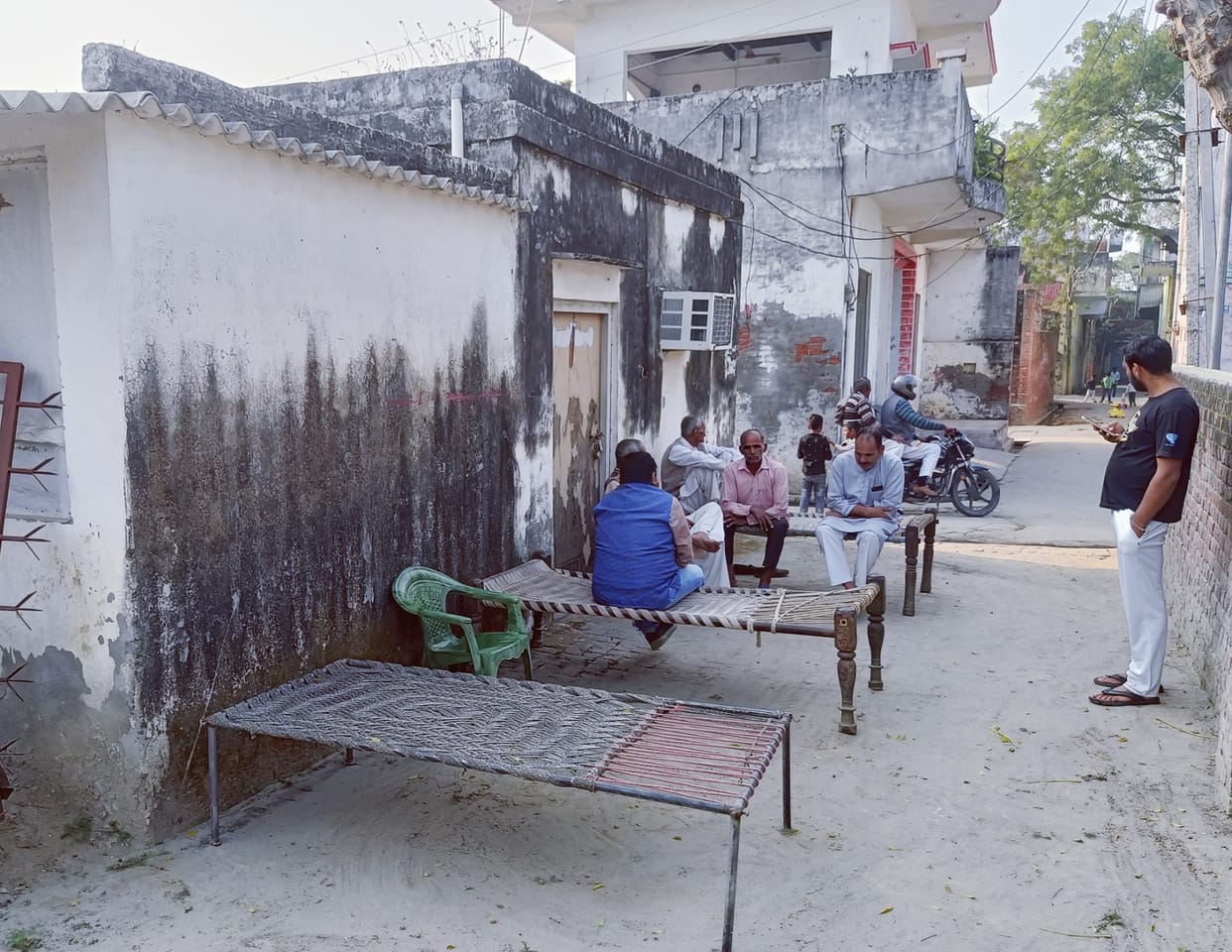 The inspector had called uncle and said, I will come to the village and get the house constructed.