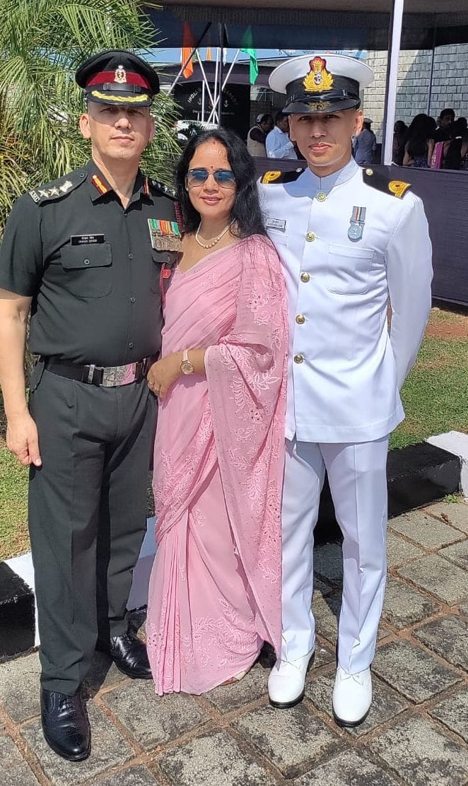 Two new officers of navy from usnagar