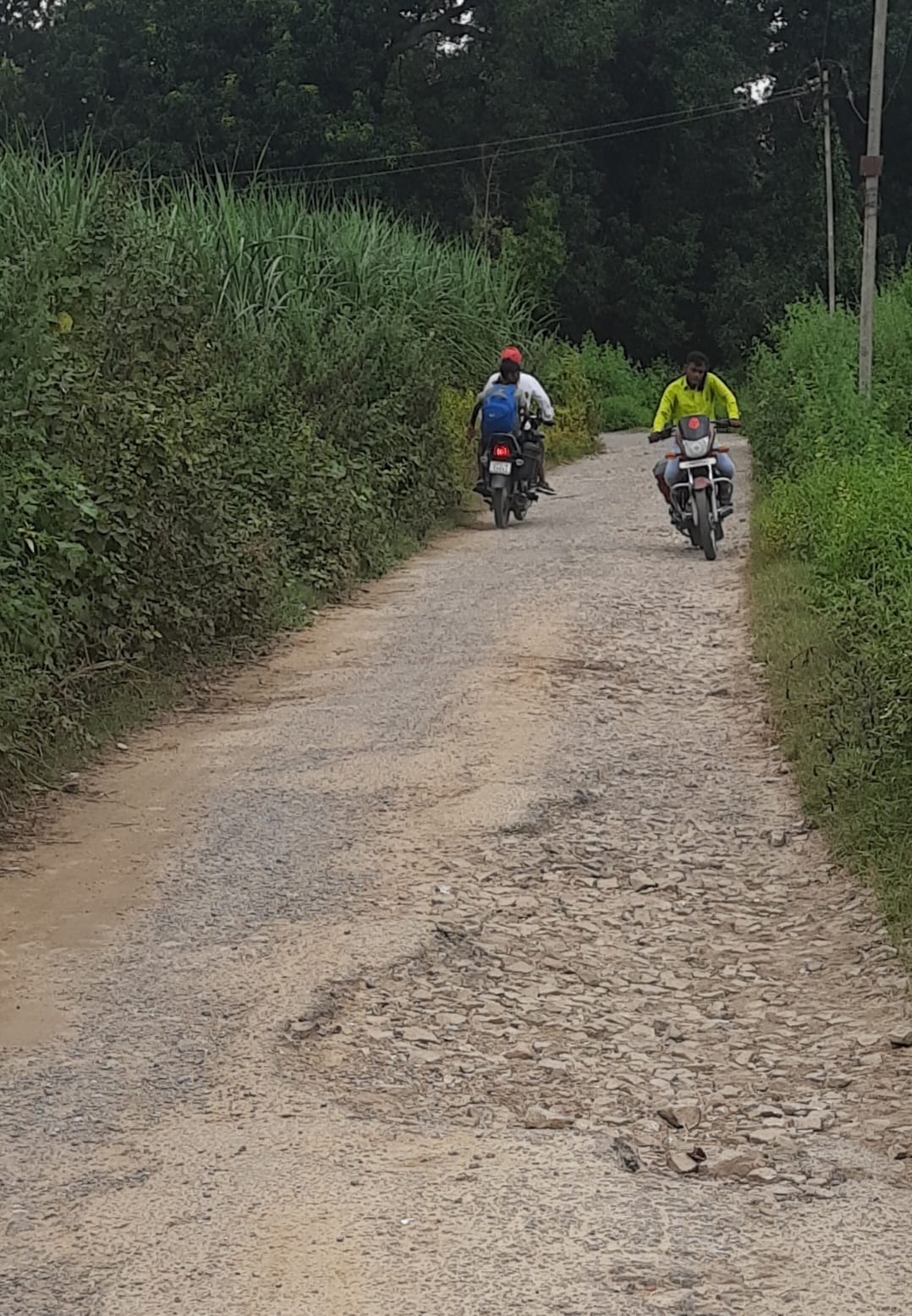 The journey of two kilometers is being completed with hesitation