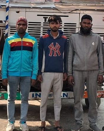 Three accused who stole truck from the highway arrested