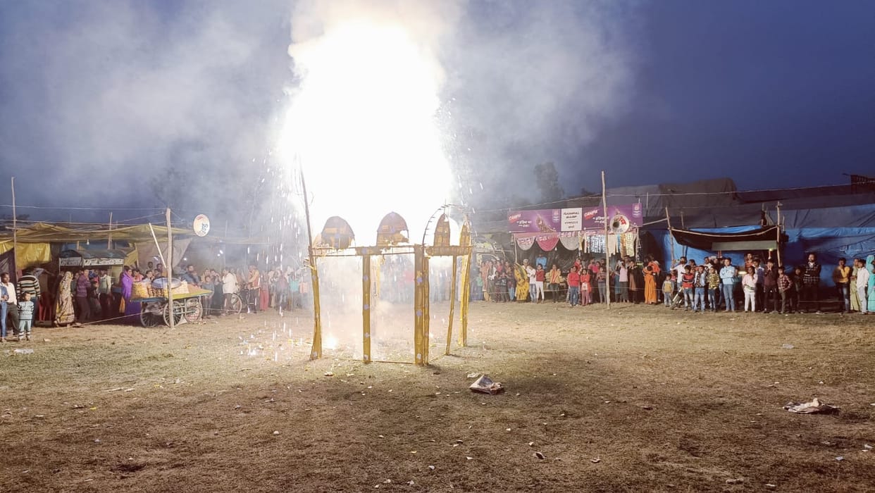Spectators got excited after watching Lanka Dahan leela