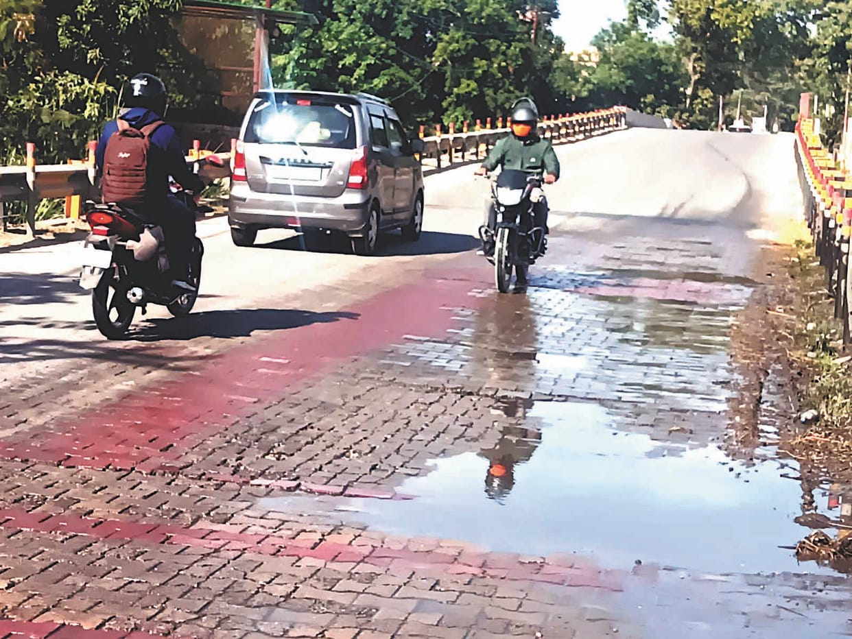 Leakage is rusting the bridge built at a cost of Rs 4 crore