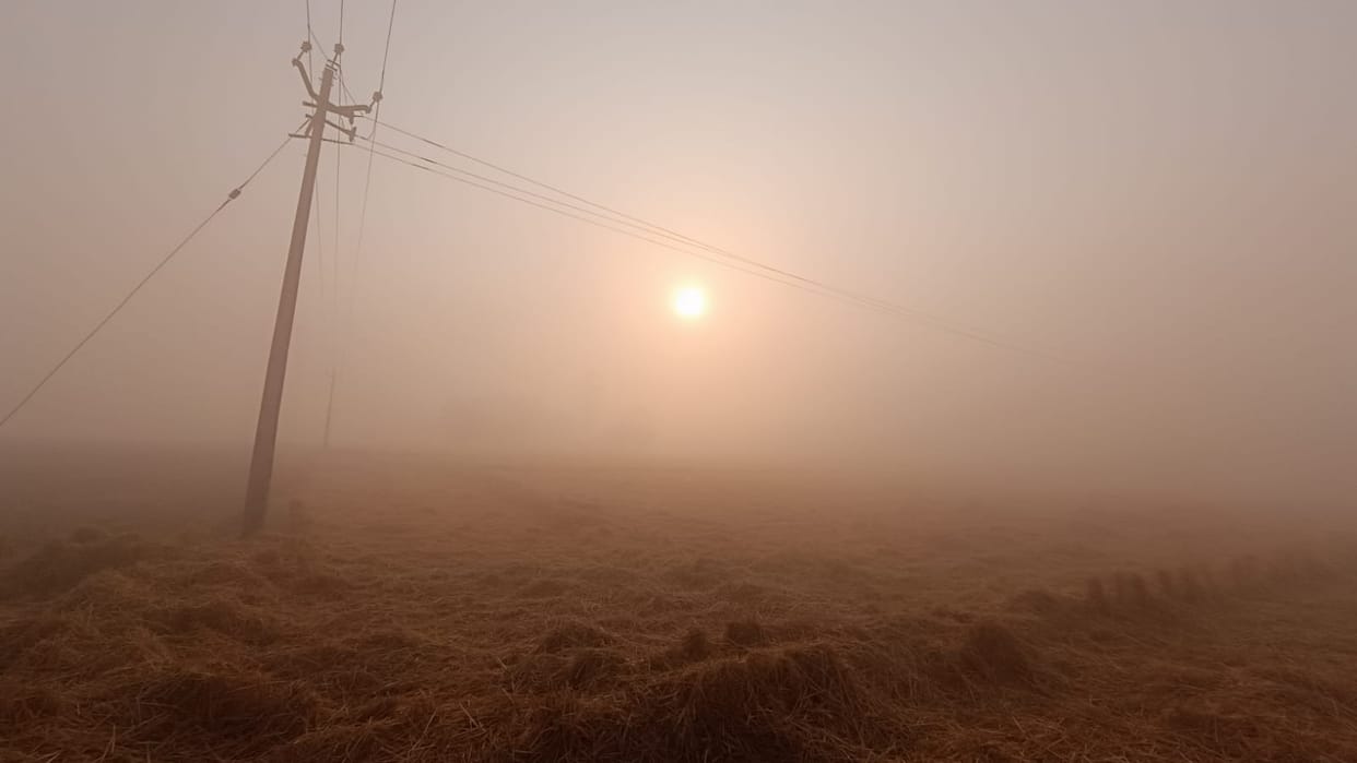 The cold winds that lasted the whole day increased the chill, the temperature dropped