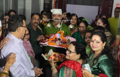 Mehndi ceremony before Tulsi marriage with Shaligram