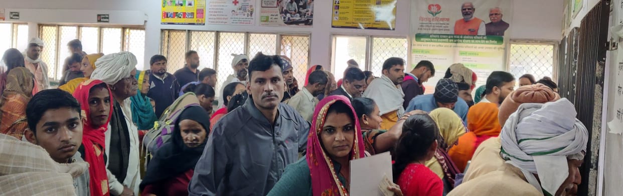After three days holiday, more than 1200 patients gathered in the open OPD