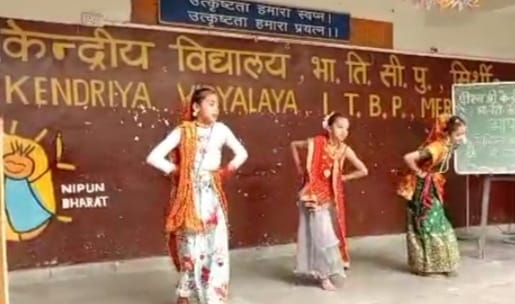 Children had fun with colorful programs in Kendriya Vidyalaya.