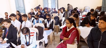 Sahil won in speech, Gufran in quiz and Swati won in poster competition.