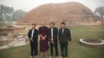 कुशीनगर रामाभार स्तूप परिसर में पहुंचे म्यांमार के धार्मिक व संस्कृति मंत्रालय के मंत्री ऊ तन ल