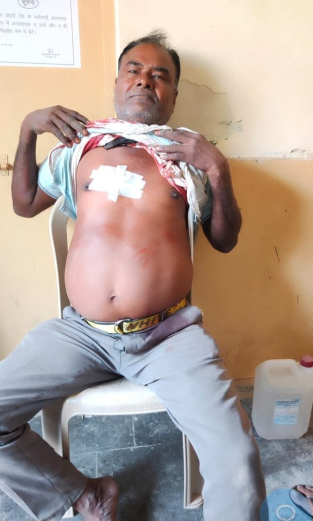 a man stabbed in goat depute