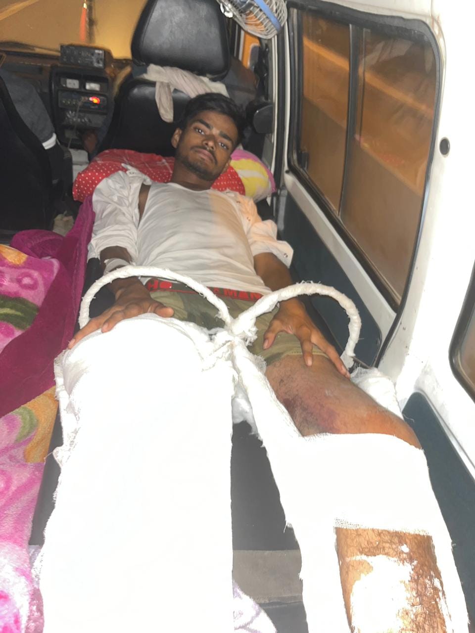 Dumper collided with a student going to school