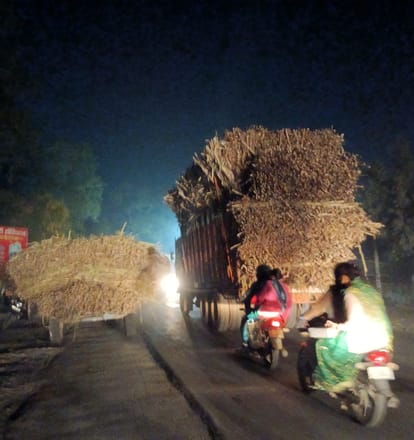 Pilibhit News: ओवरलोड वाहनों पर सिर्फ कार्रवाई का दावा Claim of action only on overloaded vehicles
