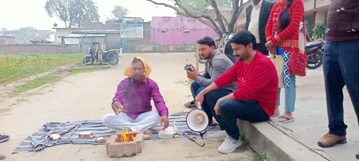 BJYM leader performed purification-intellect yagya