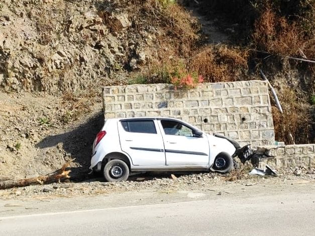 Car accident near Kyarighat, one injured
