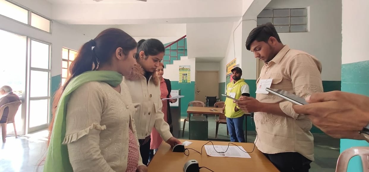3831 appeared for HTET at 14 examination centers in the city, mathematics blew the minds of the examinees.