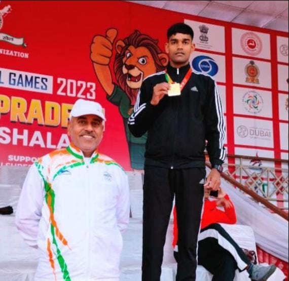 sachidanand got first in boxing