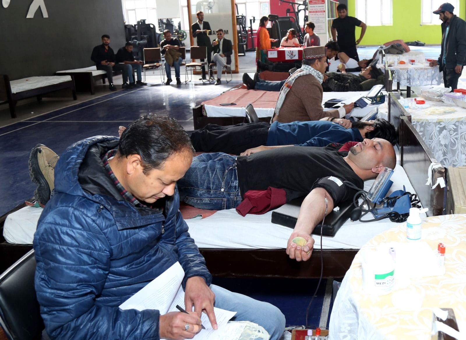 130 youth donated blood during the camp