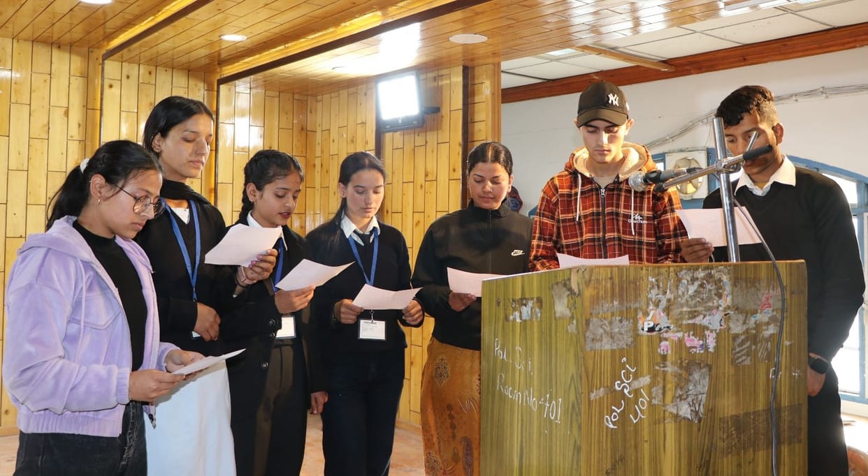Jyoti took oath as the President of Central Student Council