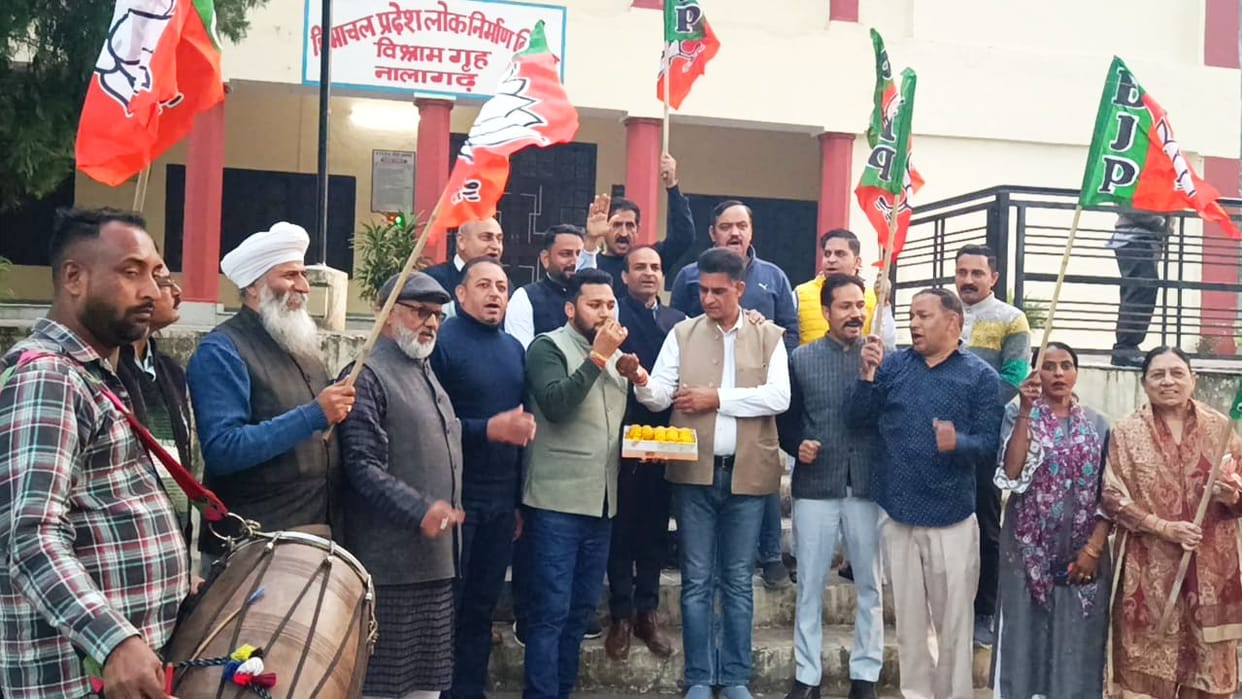 BJP celebrated victory in three states