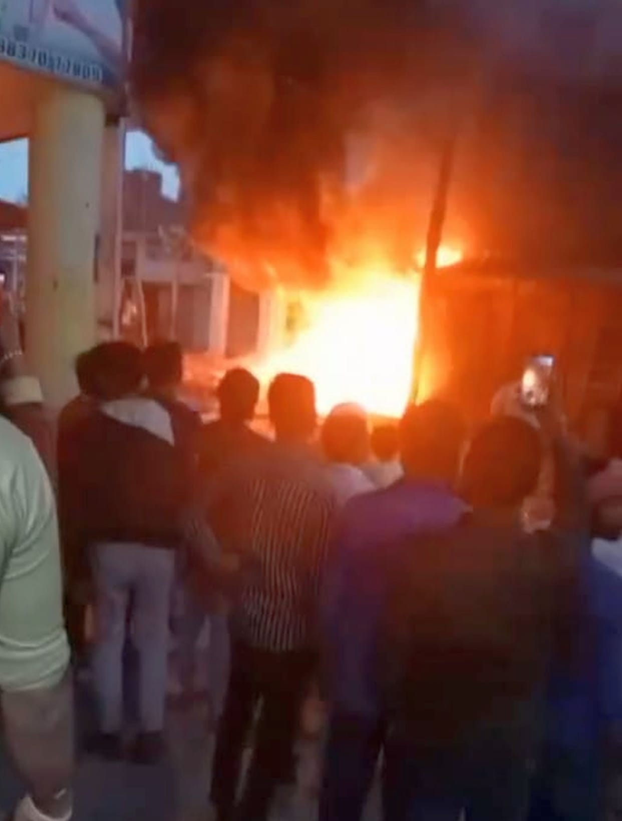 House and shop caught fire as soon as the stove was lit
