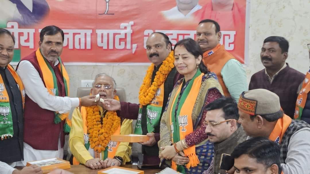 BJP rejoices over victory in three state elections