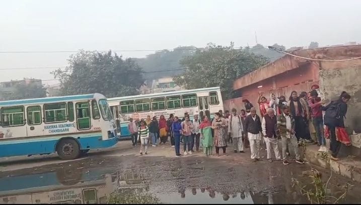 Girl students angry over not getting bus