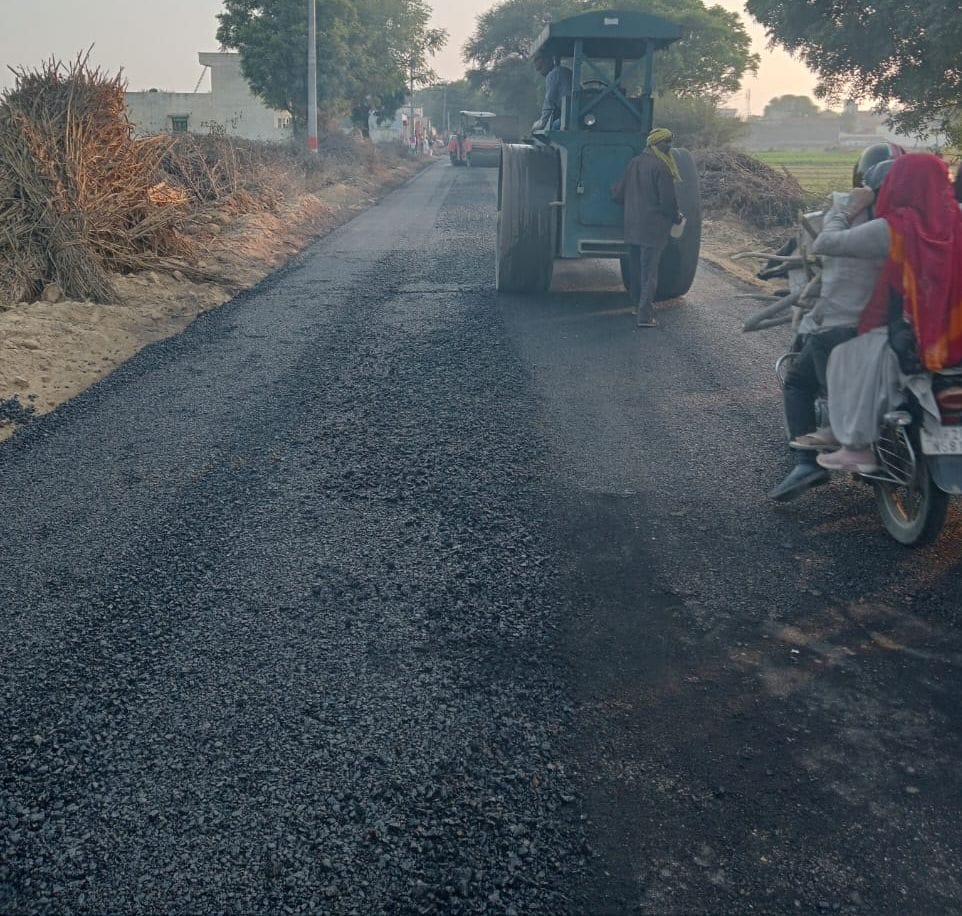 First grape orders, now tar road construction work stalled due to increase in cold in weather