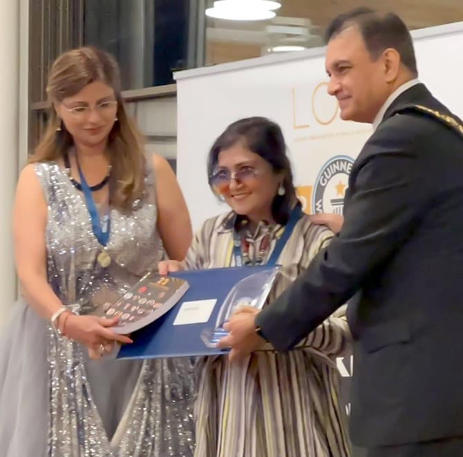 Film story writer Naini Kazmi honored in London