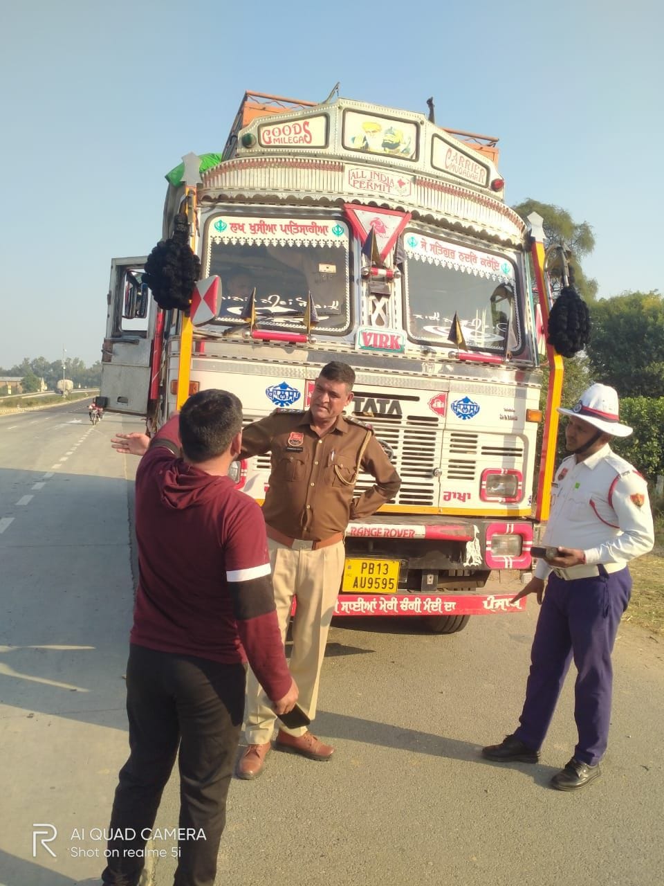 Police team launched checking campaign, issued challans to 67 vehicles