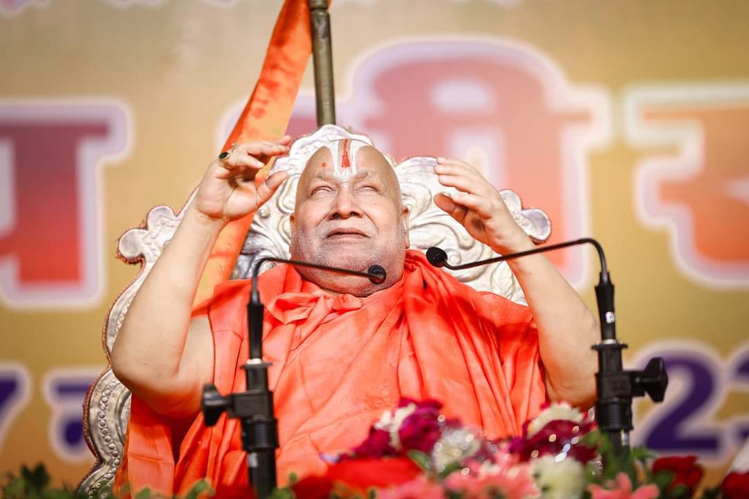 I will not visit Banke Bihari until Eidgah is removed from Shri Krishna's birthplace: Rambhadracharya